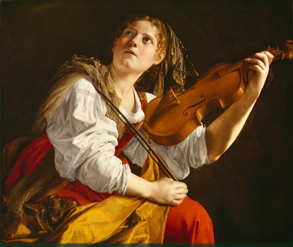 Young Woman With A Violin Saint Cecilia ca 1612