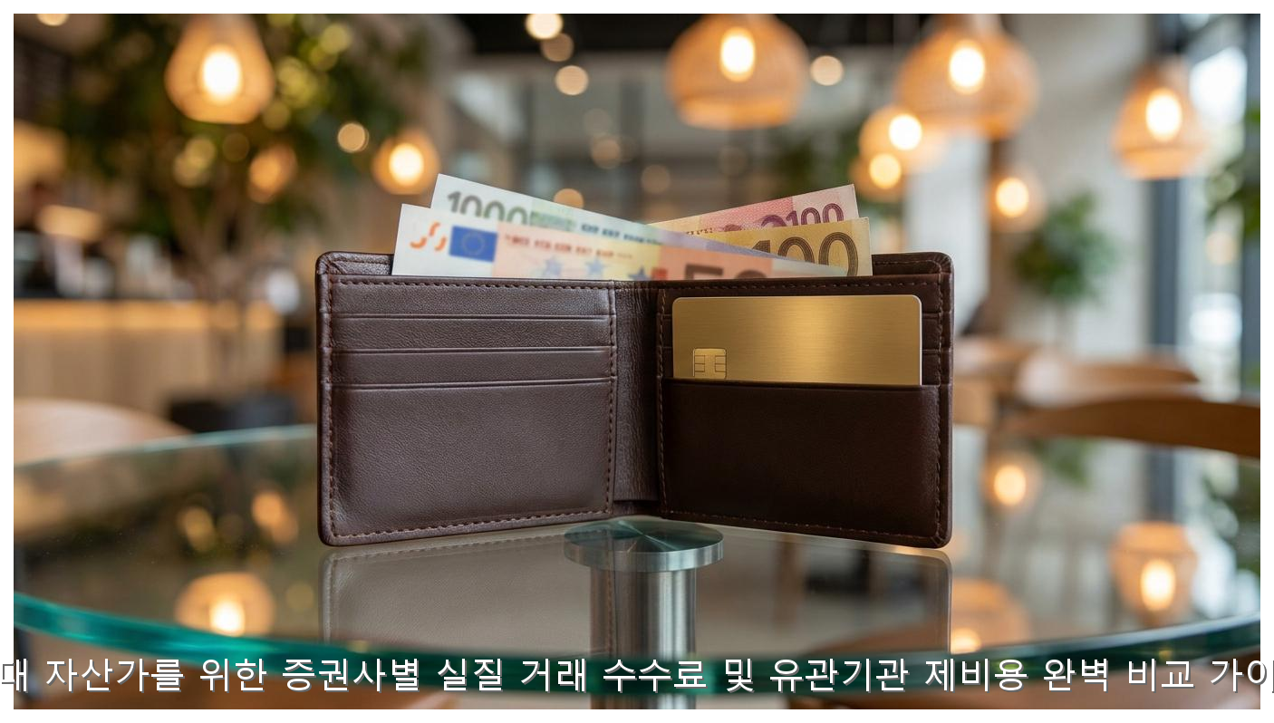 억대 자산가를 위한 증권사별 실질 거래 수수료 및 유관기관 제비용 완벽 비교 가이드 핵심 안내 및 분석 인포그래픽 (5)