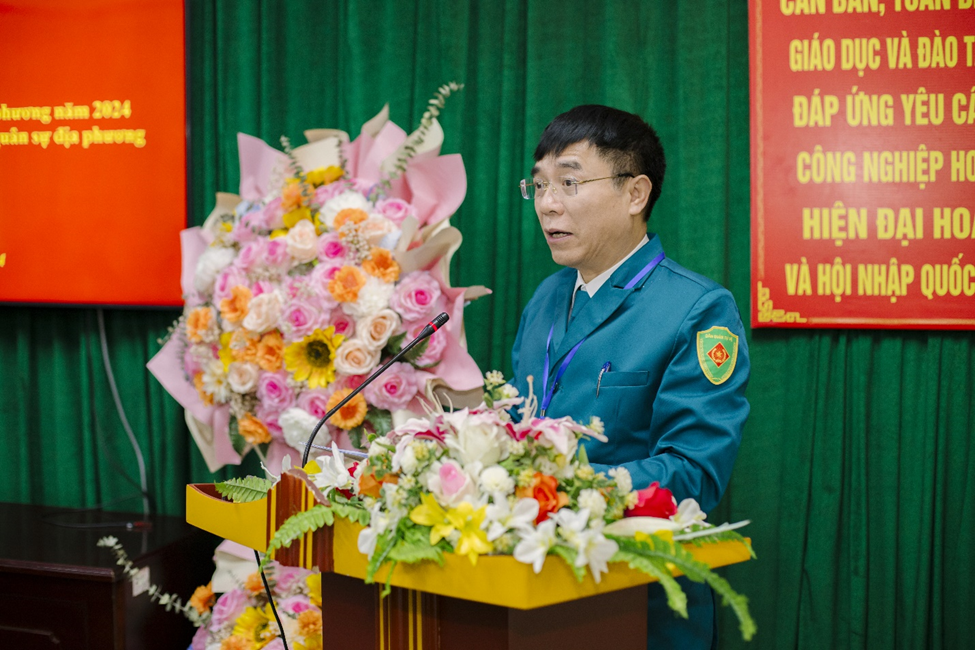Hội nghị tổng kết công tác quốc phòng, quân sự địa phương năm 2024 và triển khai nhiệm vụ công tác quốc phòng, quân sự địa phương năm 2025