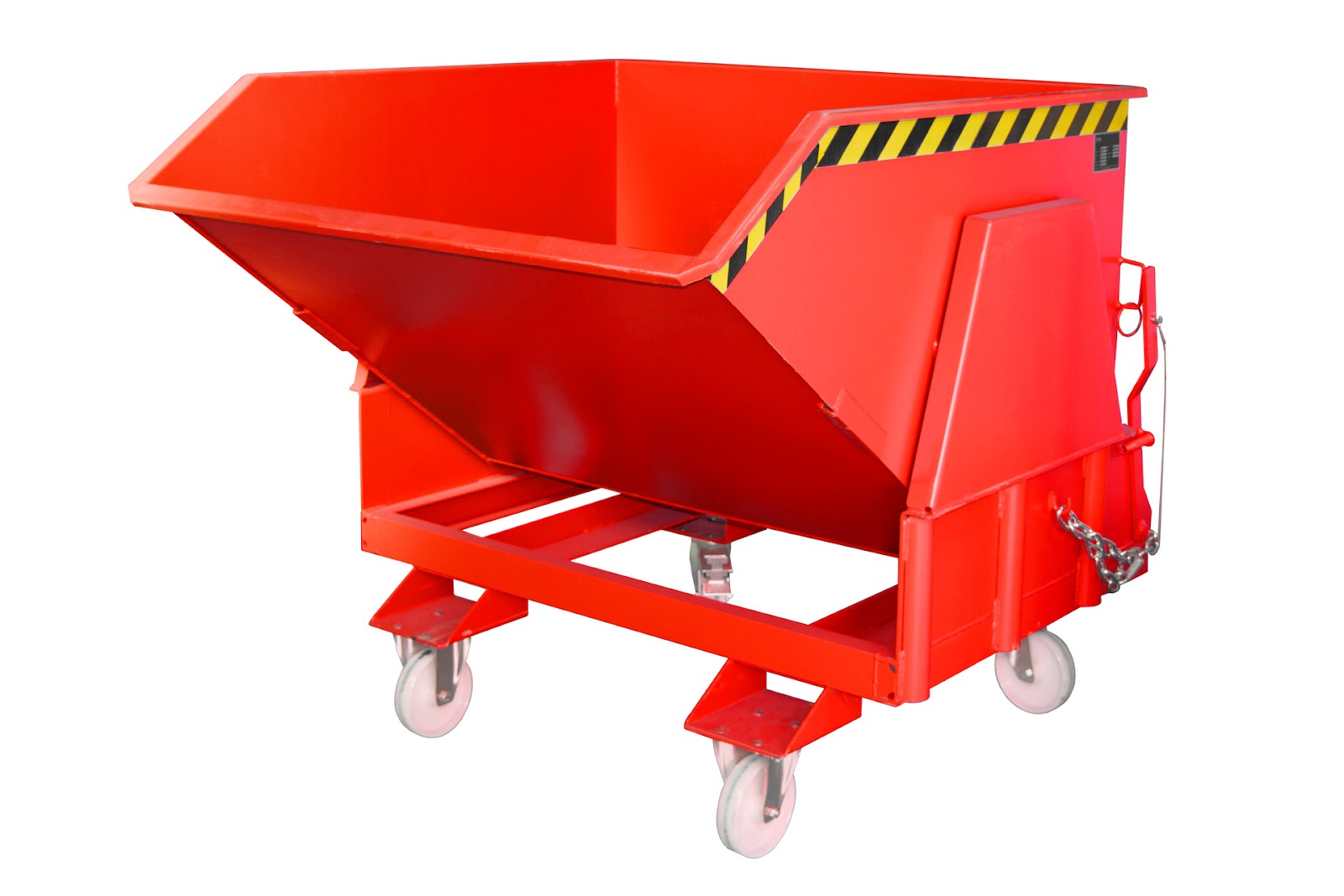 Kiepcontainer BK 100, gelakt, Vuurrood