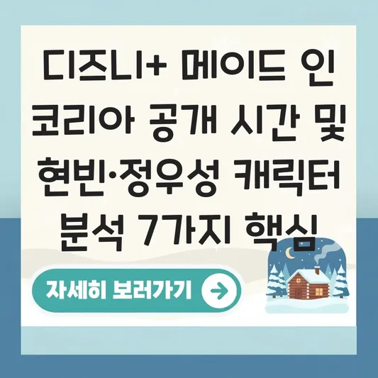디즈니 플러스 메이드 인 코리아 공개 시간 및 현빈·정우성 출연진 캐릭터 분석 대표 이미지