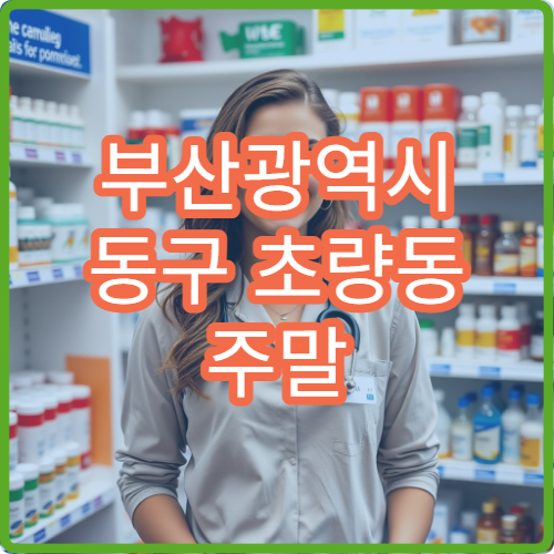 부산광역시 동구 초량동 주말 약국 운영 시간 정리