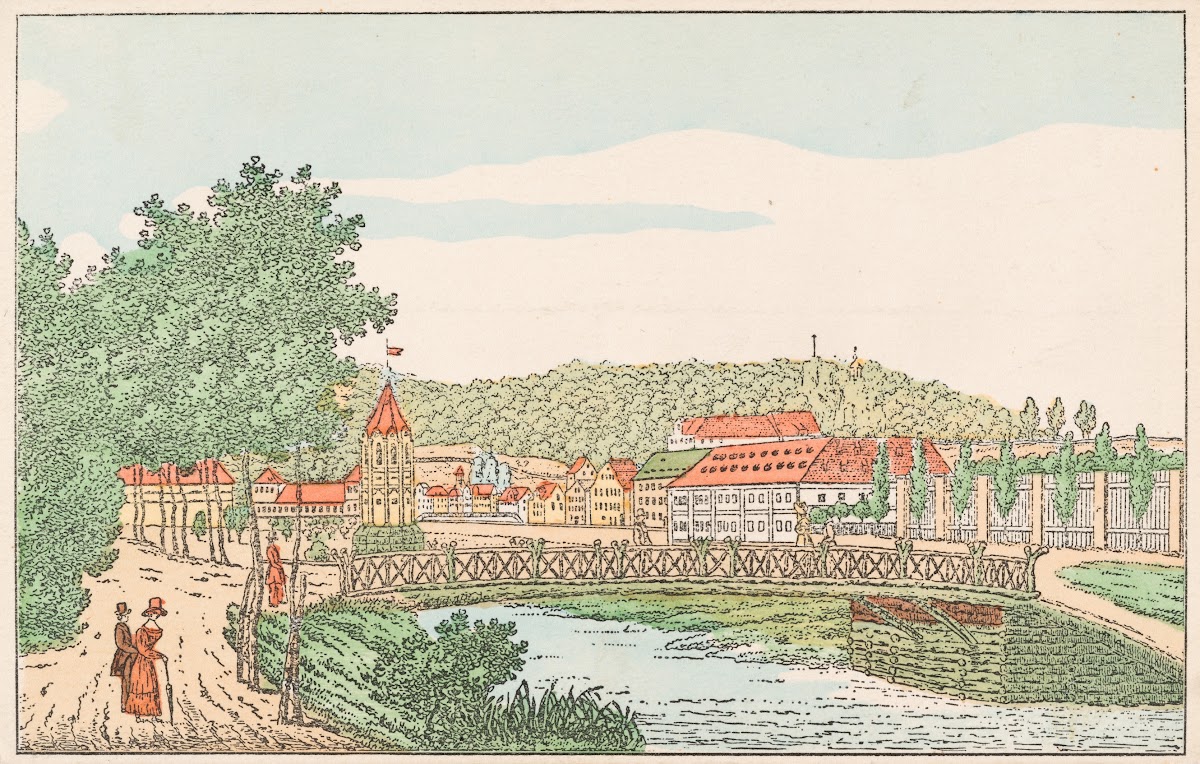 Nr 199 Der böhmische Saal mit seiner Umgebung in Alt Karlsbad 1909