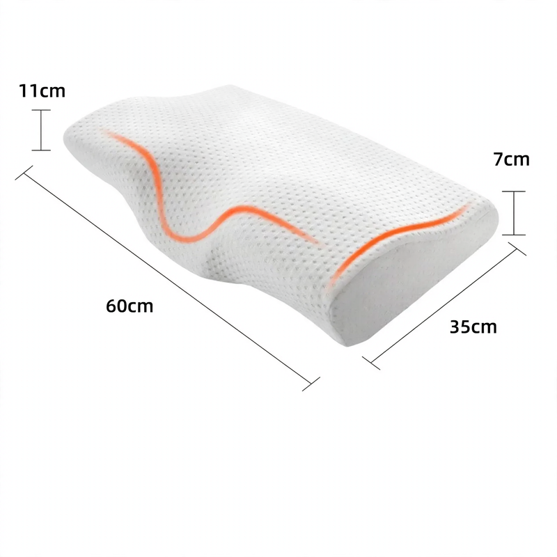 Nackenstützkissen aus Memory-Foam, Schmetterlingsform