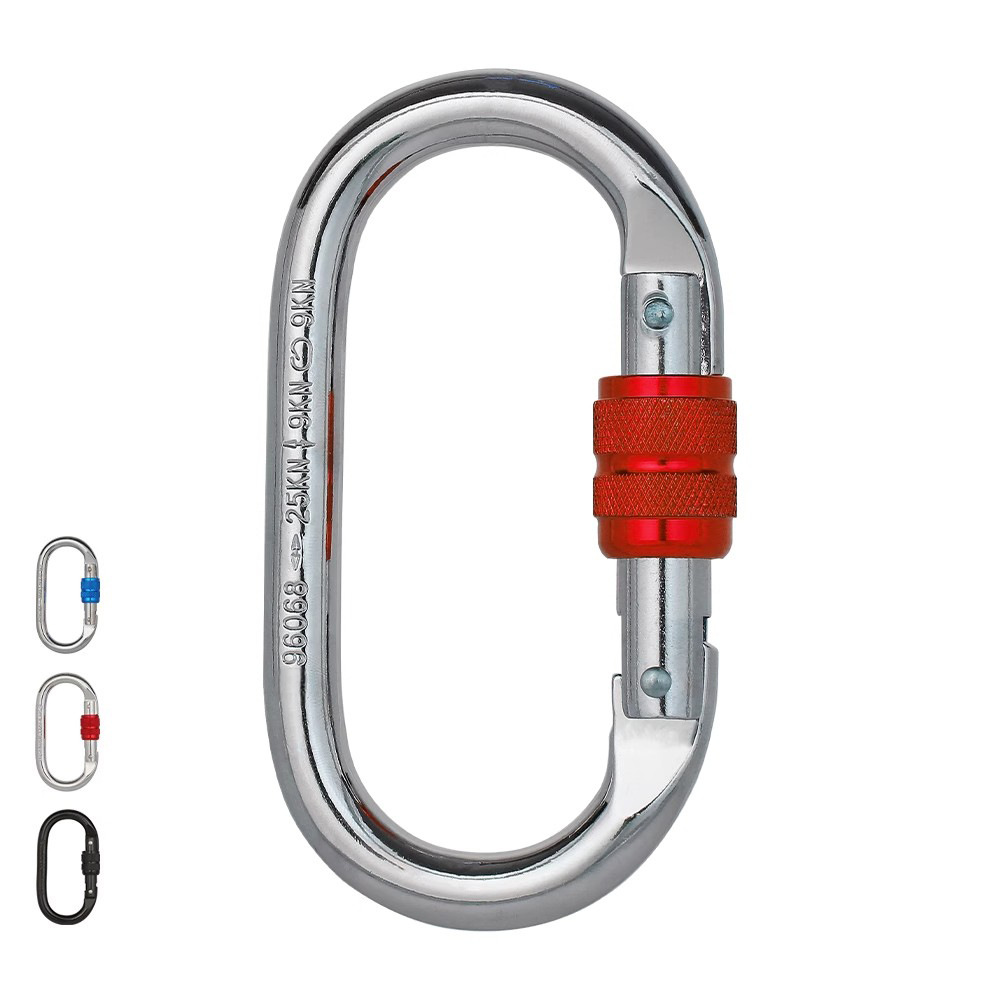 Stahlkarabiner für Klettern, 25 KN
