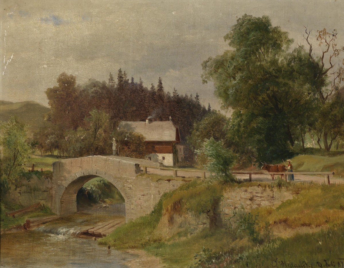 Bauernhaus an der Steinbrück 1875