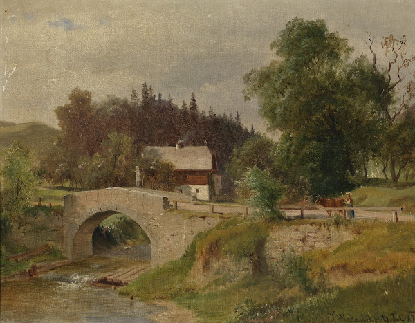 Bauernhaus an der Steinbrück 1875