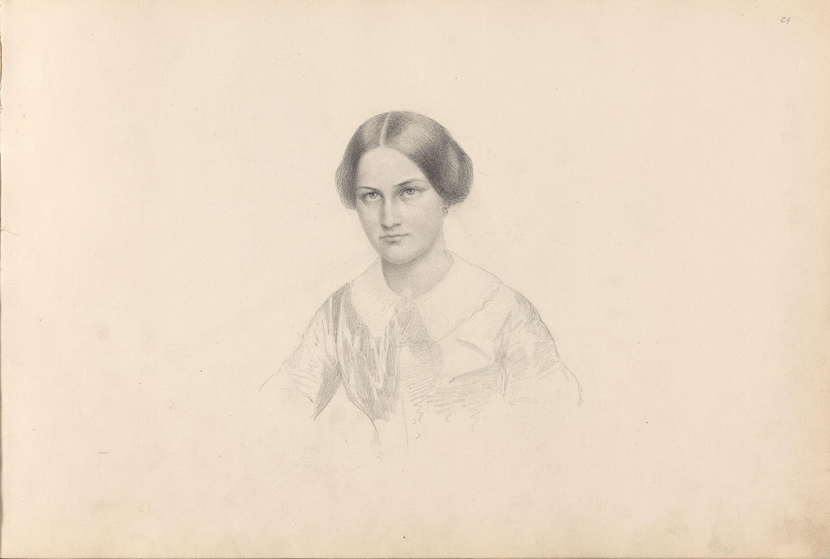 Portrait of a woman Between 1855 and 1859