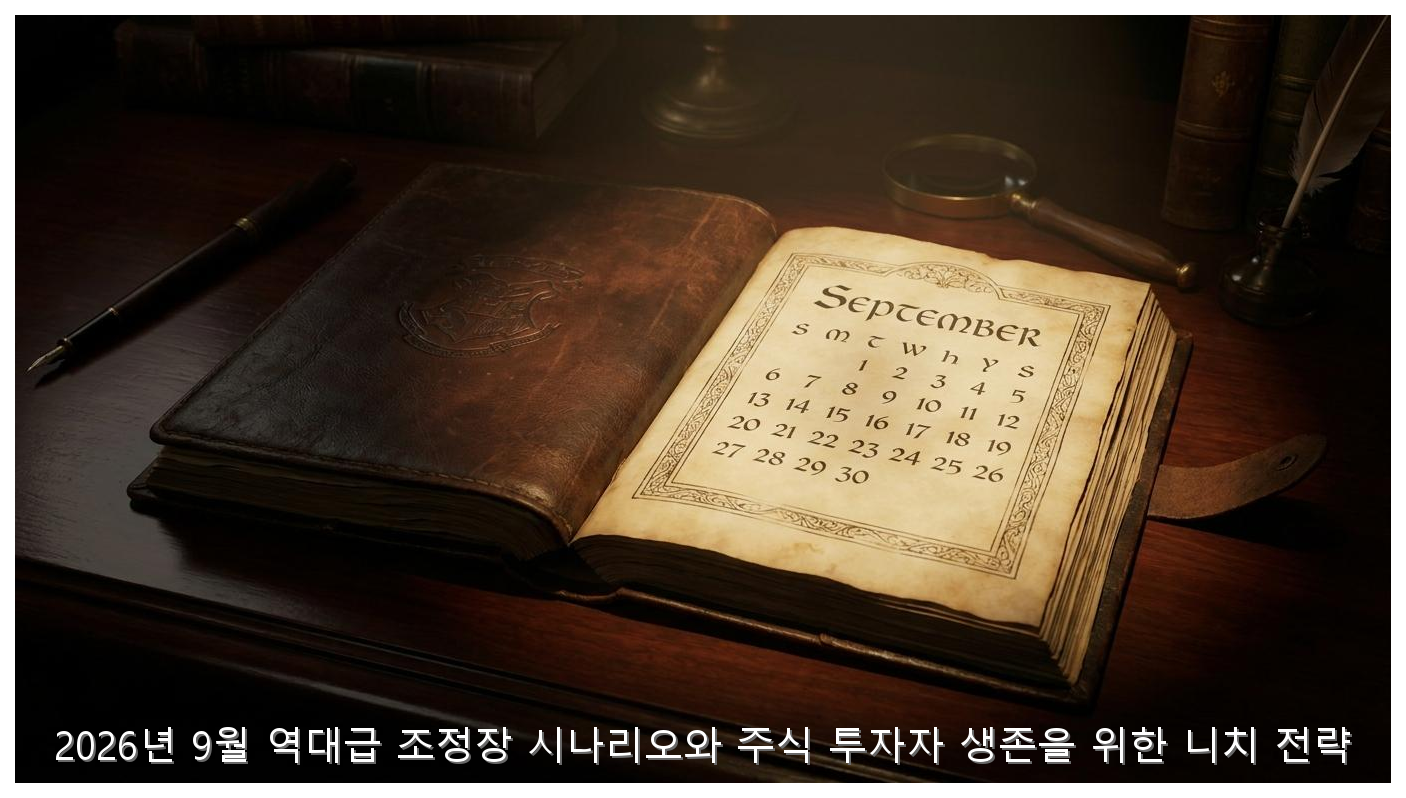2026년 9월 역대급 조정장 시나리오와 주식 투자자 생존을 위한 니치 전략 핵심 안내 및 분석 인포그래픽 (2)