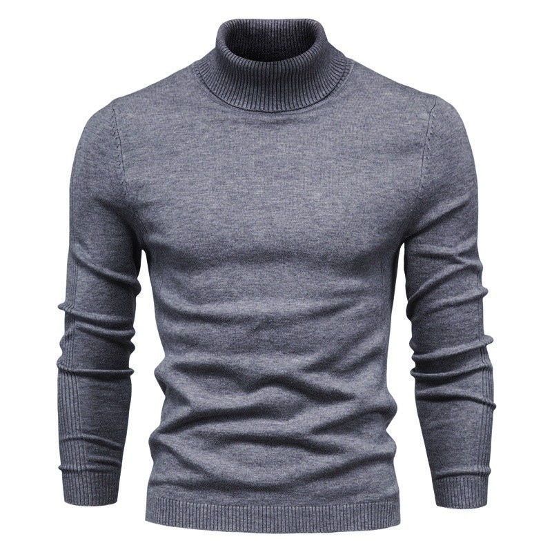 Herren-Rollkragenpullover, schlicht und modern