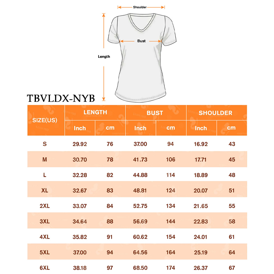 3D V'neck T-shirt-NYB