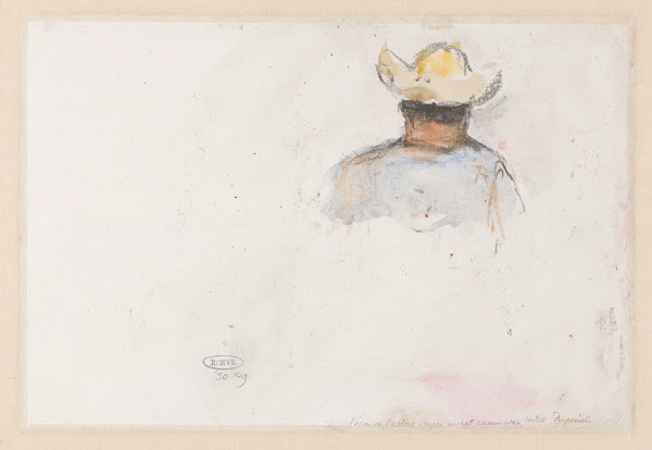Figuurstudie van een man met een hoed 1902