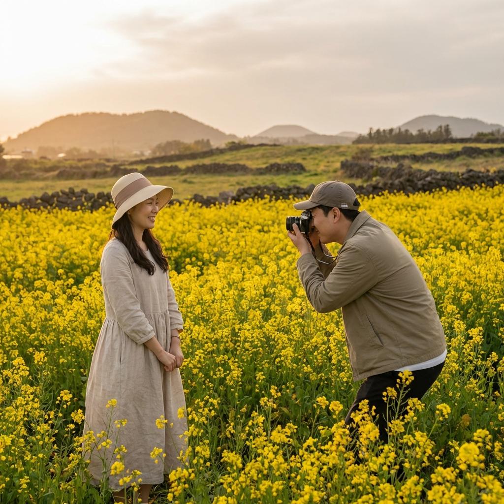 유채꽃 인생샷 100% 성공! '포토 꿀팁'과 준비물