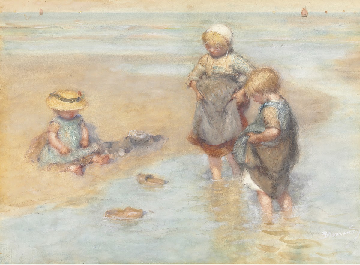 Children Playing Boats