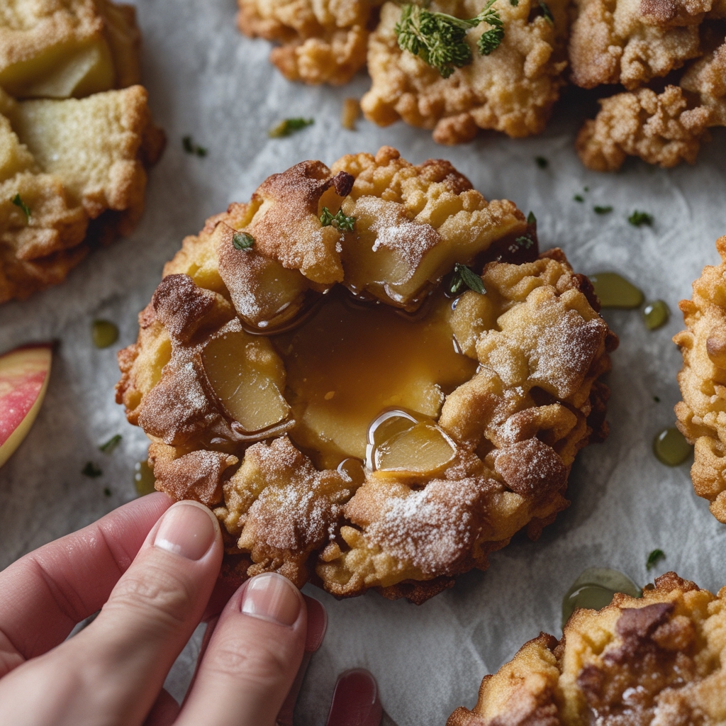 Cozy Winter Baked Apple Fritter Cookies Recipe | Easy Apple Treats for a Sweet Comfort Snack finished