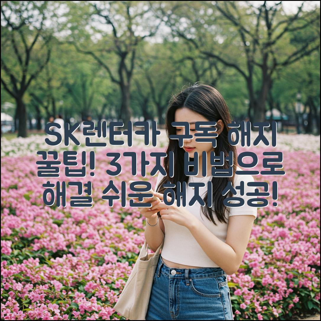 SK렌터카 구독 해지, 3가지 꿀팁 공개!