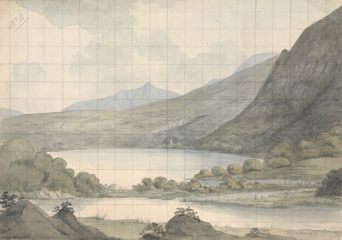 Turk Lake looking Across the River and Brikeen Island Ireland between 1800 and 1