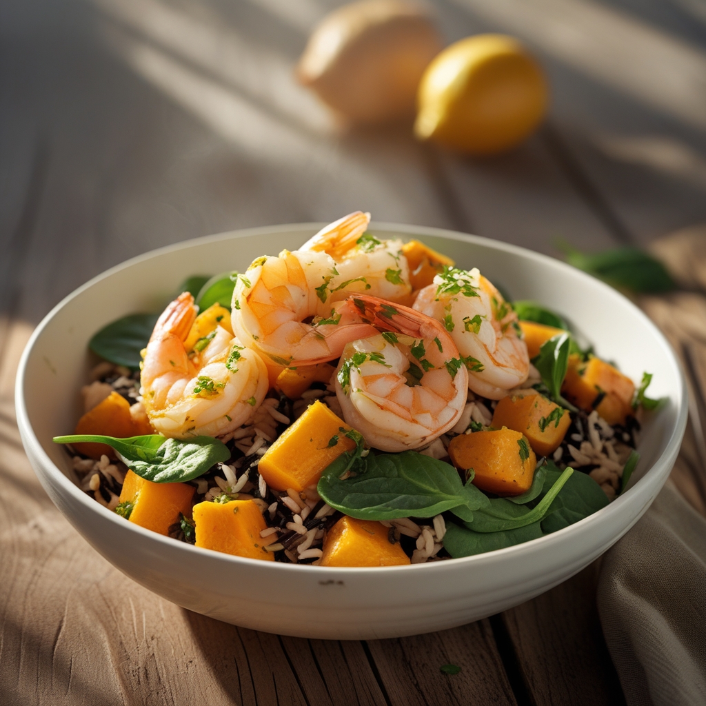Citrus‑Garlic Shrimp & Wild Rice Power Bowl