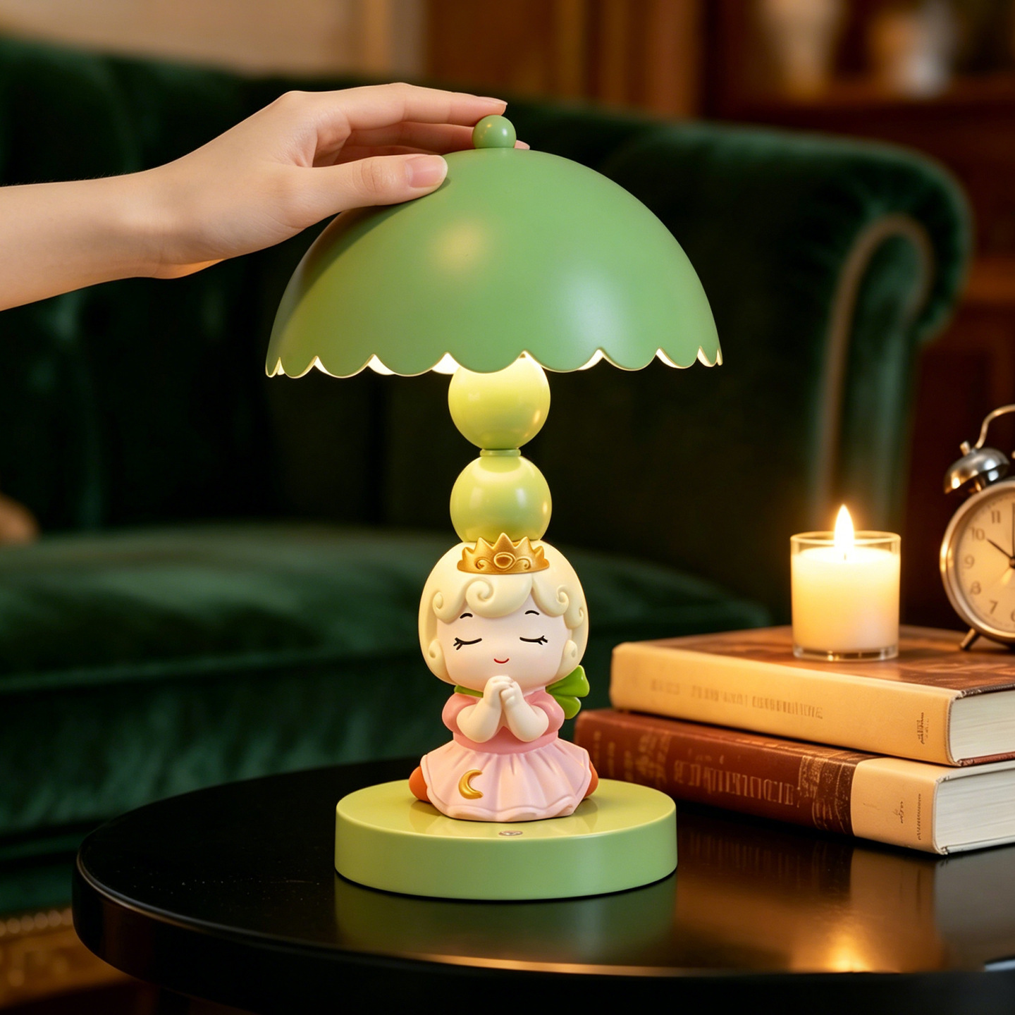 Princess Table Lamp, Night Lamp, 3-level dimmable