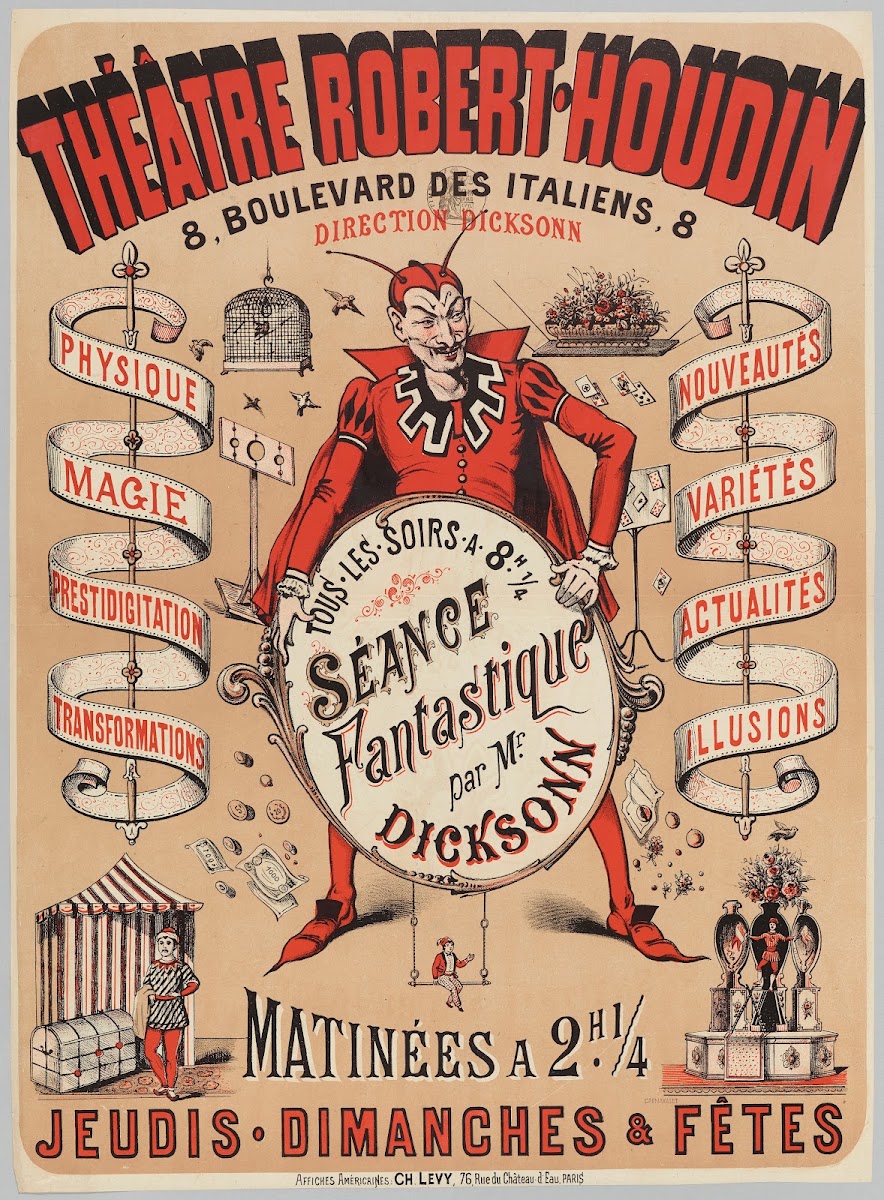 Theâtre Robert Houdin 8 Boulevard Des Italiens Seance Fantastiq 1882 1888