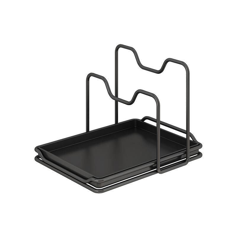 Topfdeckelständer aus Edelstahl, mehrschichtig