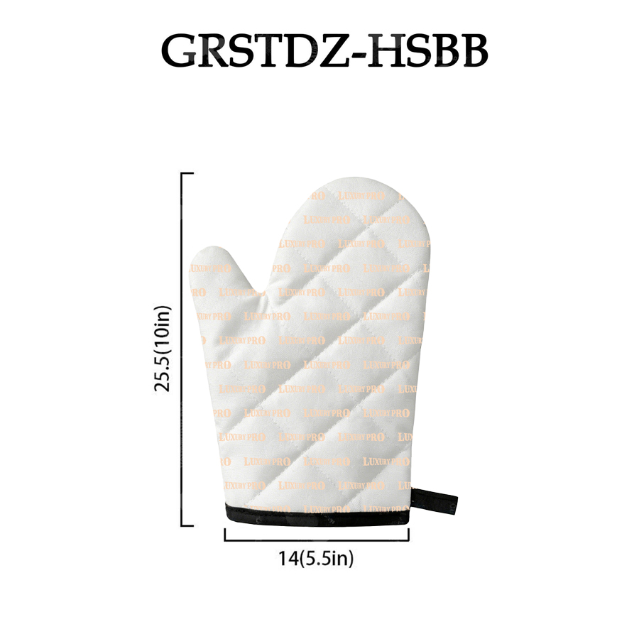 Oven Mitt (single) - Black Binding