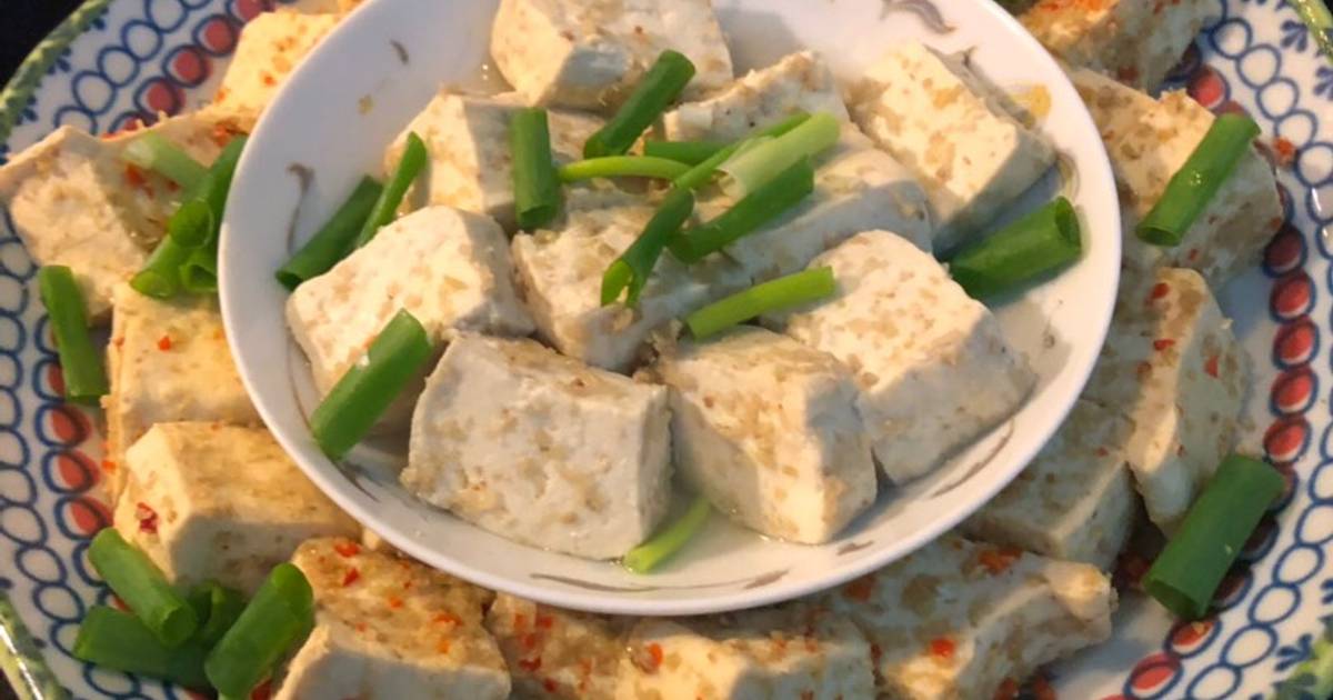 Đậu hũ sả ớt hấp