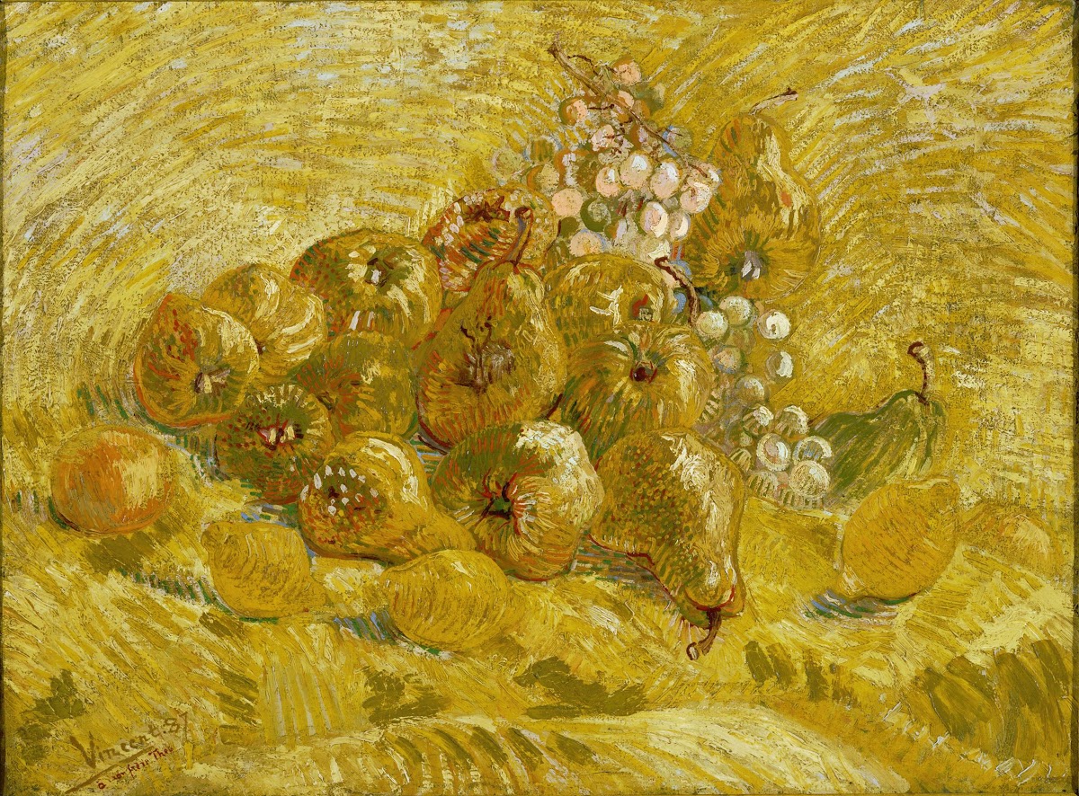 Quinces lemons pears and grapes from 1887 until 1888