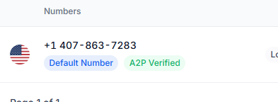 A2P approval proof 5