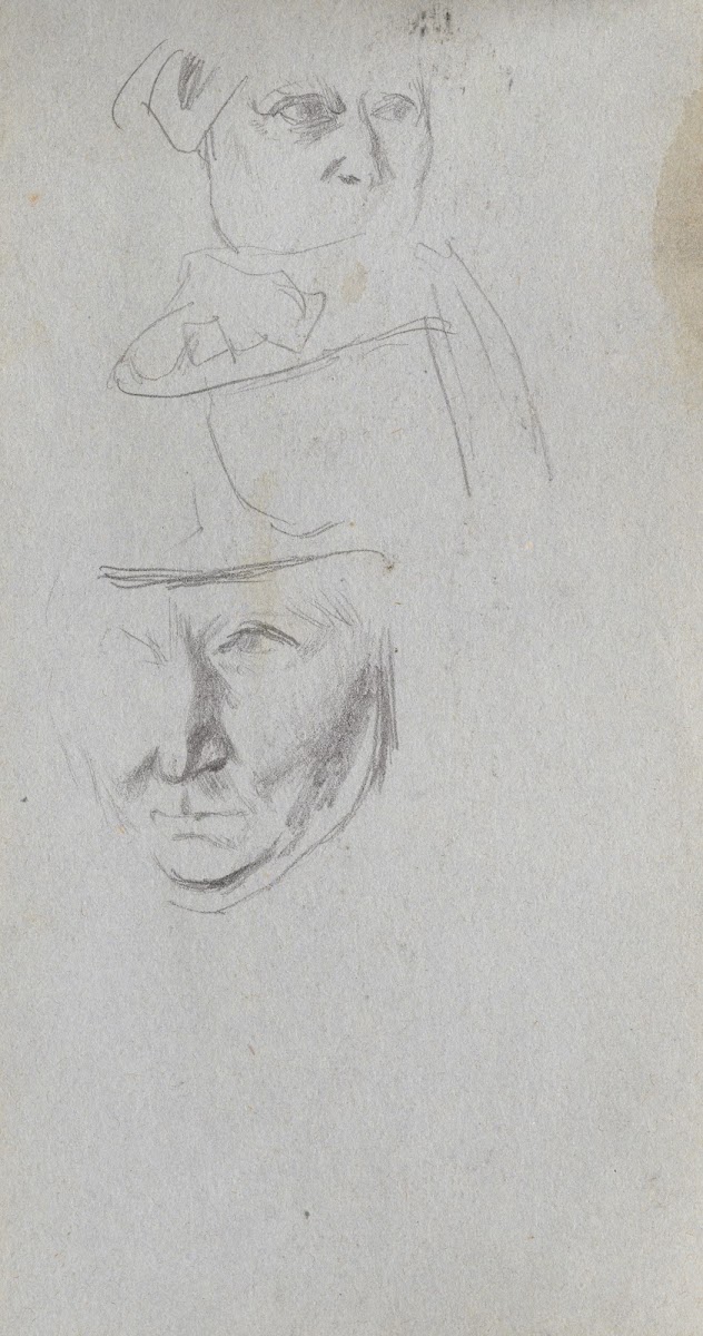 Studies of Three Faces 1860s
