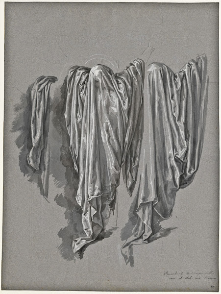 Study for Christ on the cross covered with draperies