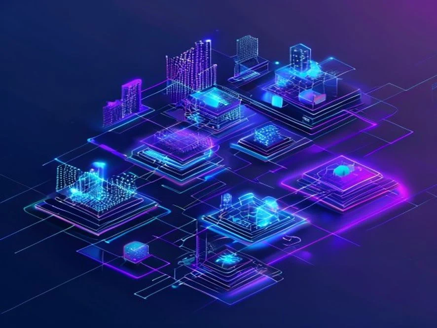 PostgreSQL, NewSQL, NoSQL의 서로 다른 데이터 저장 및 처리 구조를 직관적으로 비교하여 나타낸 3D 기술 일러스트레이션