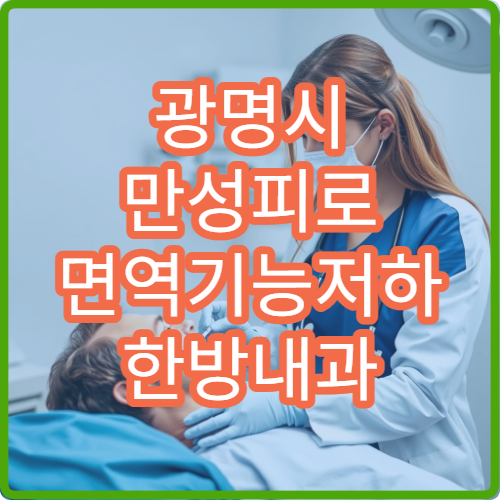 광명시 만성피로 면역기능저하 한방내과 보양식 처방 면역항체 검사