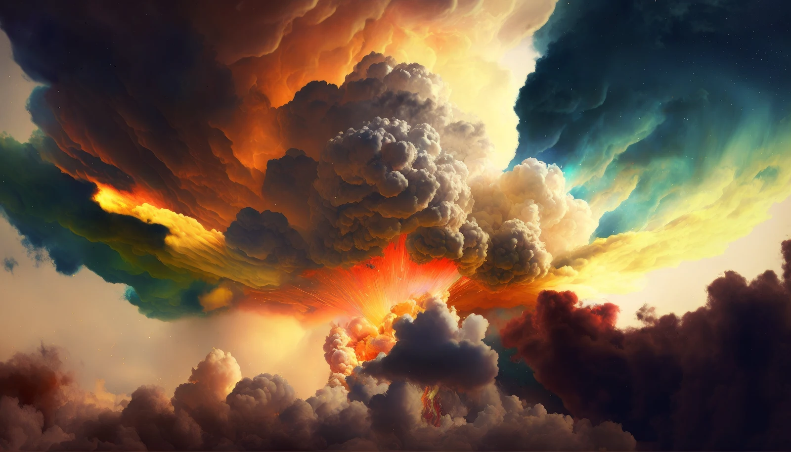 Ai Art, Clouds, Colorful, Sky 4K Desktop, iPhone Wallpaper Background