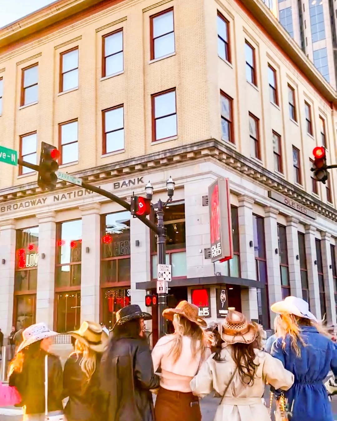 Exterior view of Ole Red Nashville with its vibrant signage