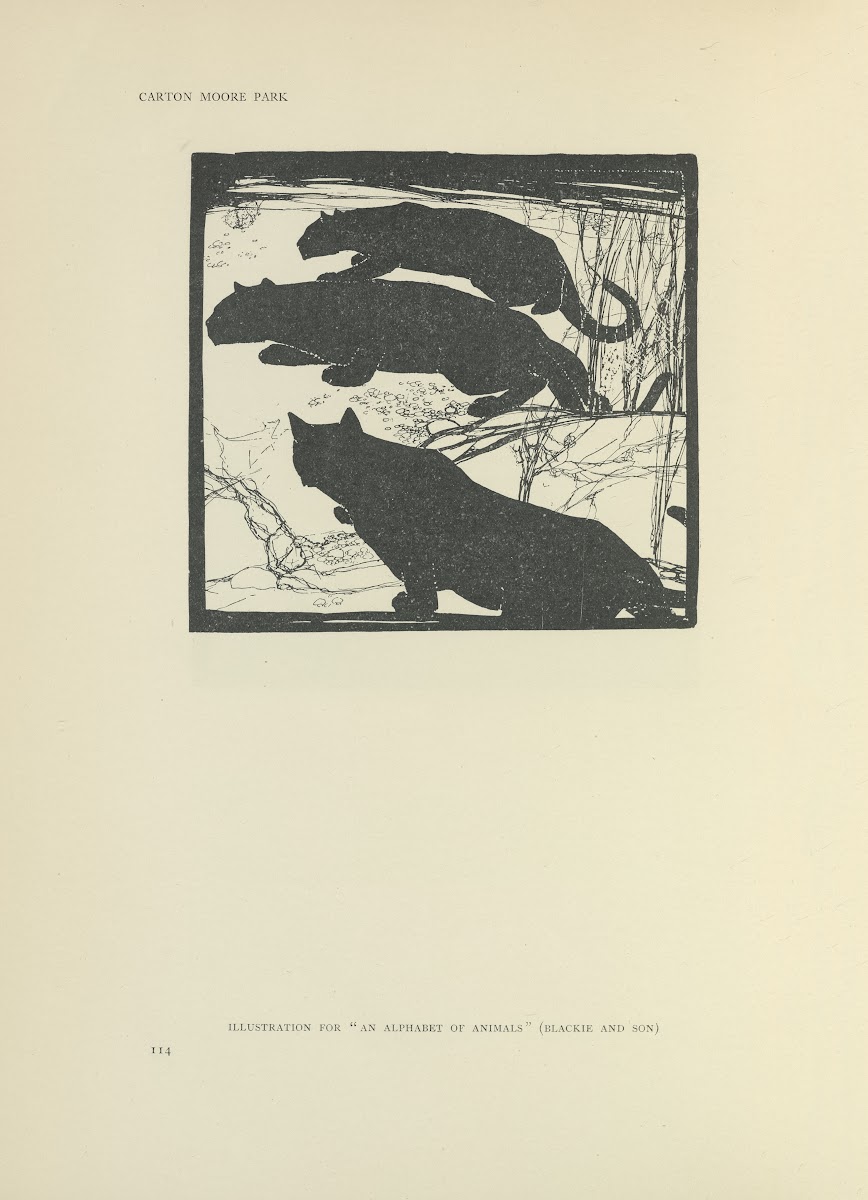 Illustration for an alphabet of animals 1914