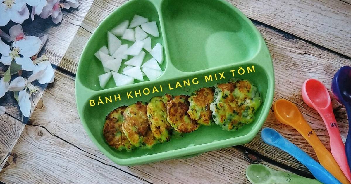 Bánh khoai lang mix tôm