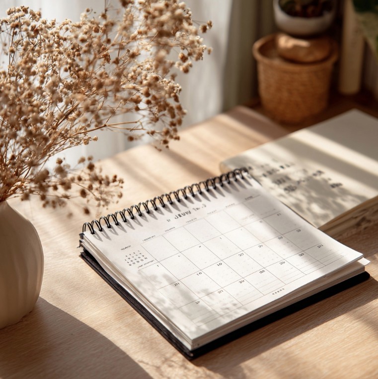 여러 띠를 상징하는 소품이 정리된 차분한 공간