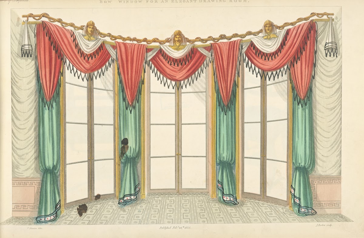 Bow window for an elegant drawing room 1805   1806