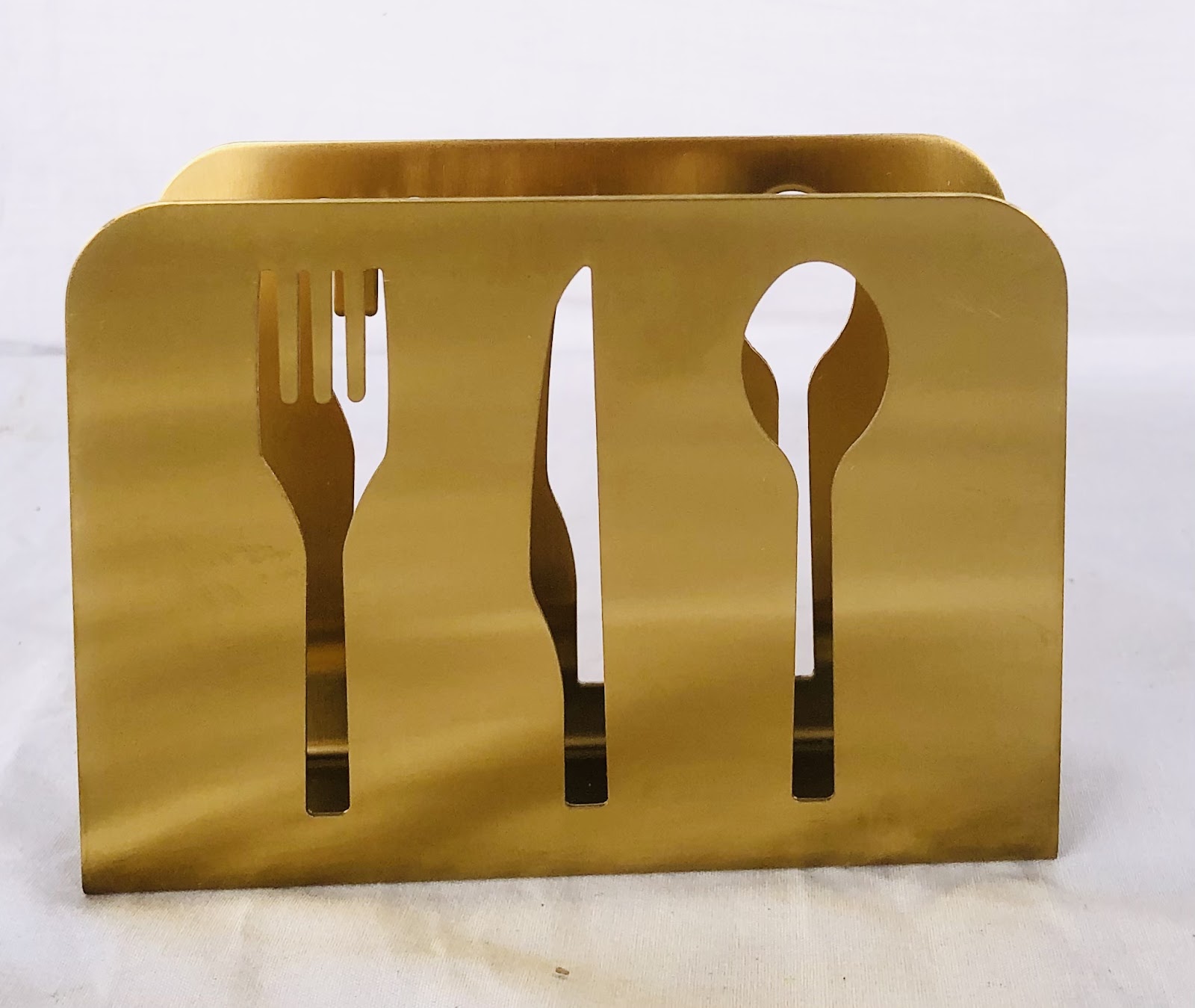 Stainless Cutlery Serviette Holder (gold)
