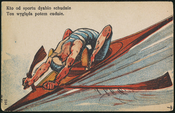 Kto od sportu dyablo schudnie  Ten wygląda potem cudnie 1905