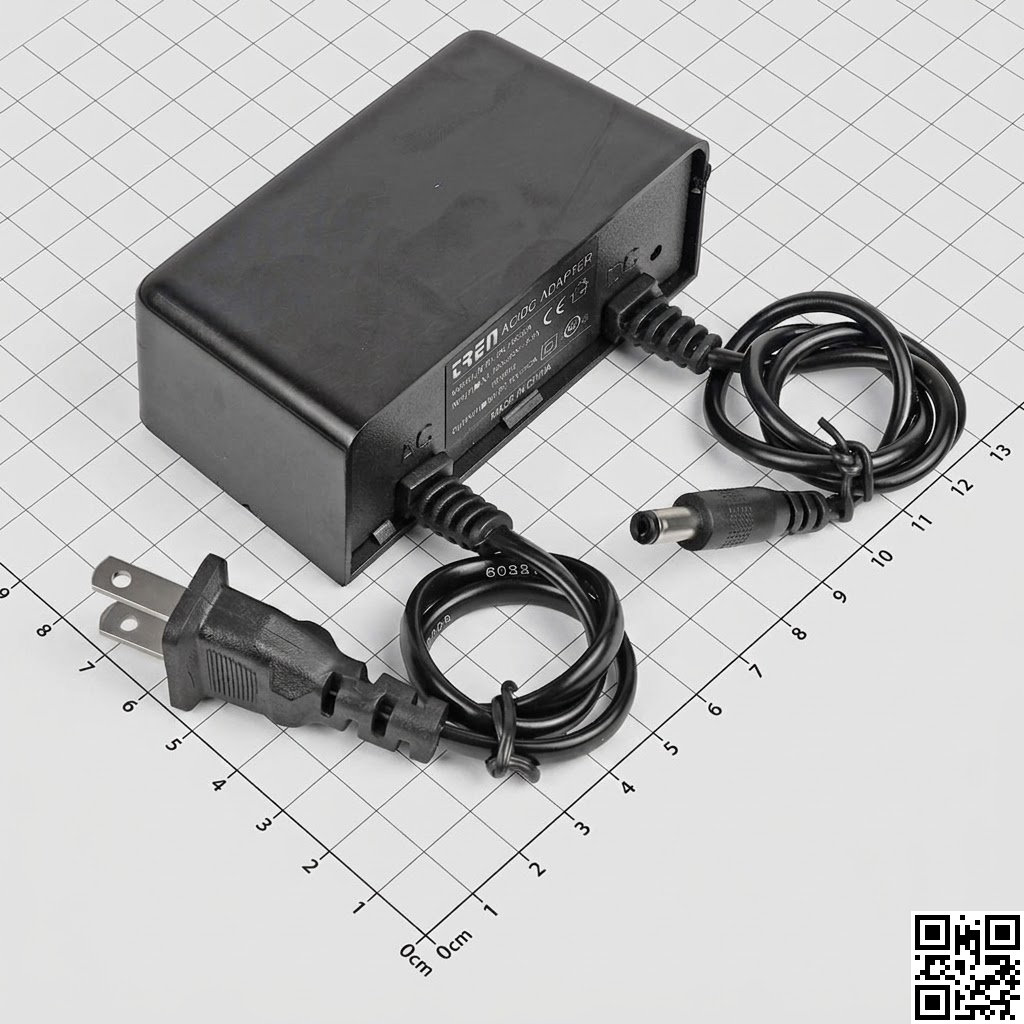 Nguồn Adapter 12V 2A Đầu 5.5x2.1mm Dài 1m Treo Tường