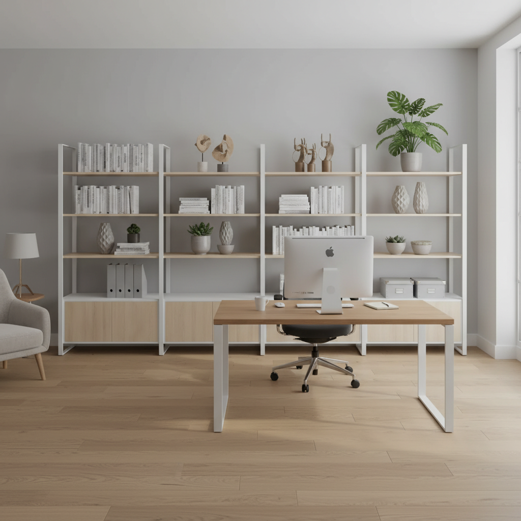 RADAR Color Extra Large Display Shelf With Eight-Door Bottom Cabinet