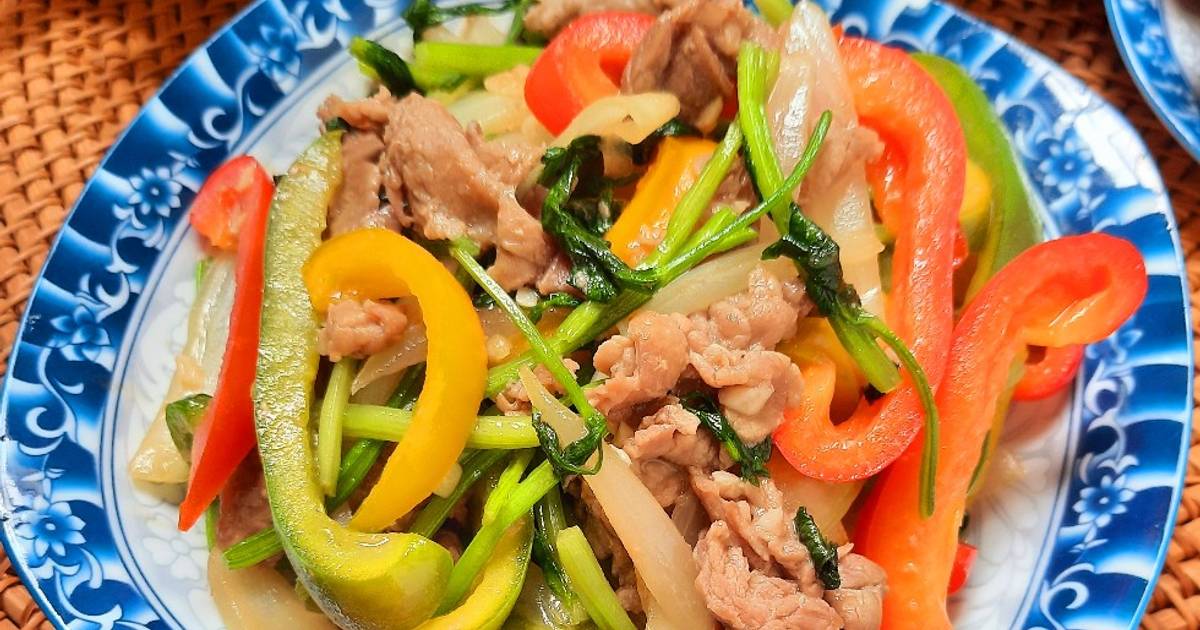 Ớt chuông xào thịt bò