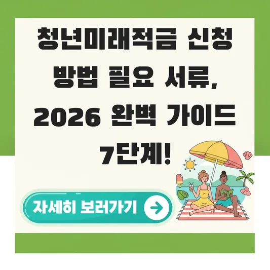 청년미래적금 신청 방법 필요 서류