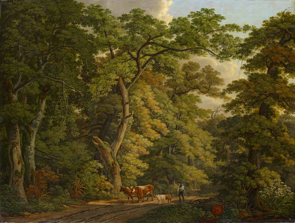 Farmer with Cattle in the Hard near Basel 1813