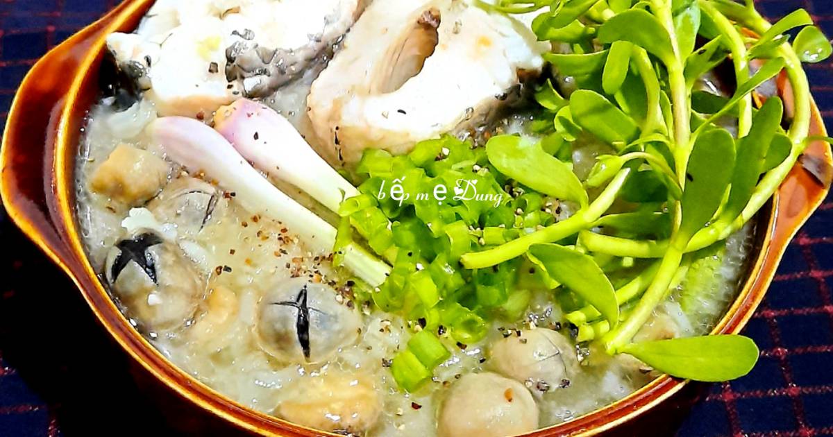 Cháo cá lóc rau đắng