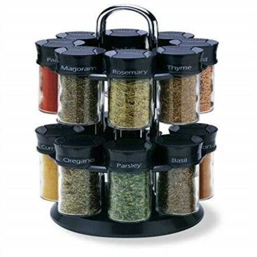 Especiero de vidrio Olde Thompson™ de 16 frascos