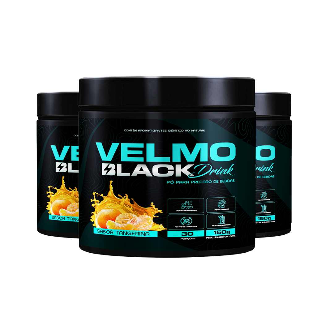 Velmo Black Drink Tangerina - 3 Meses