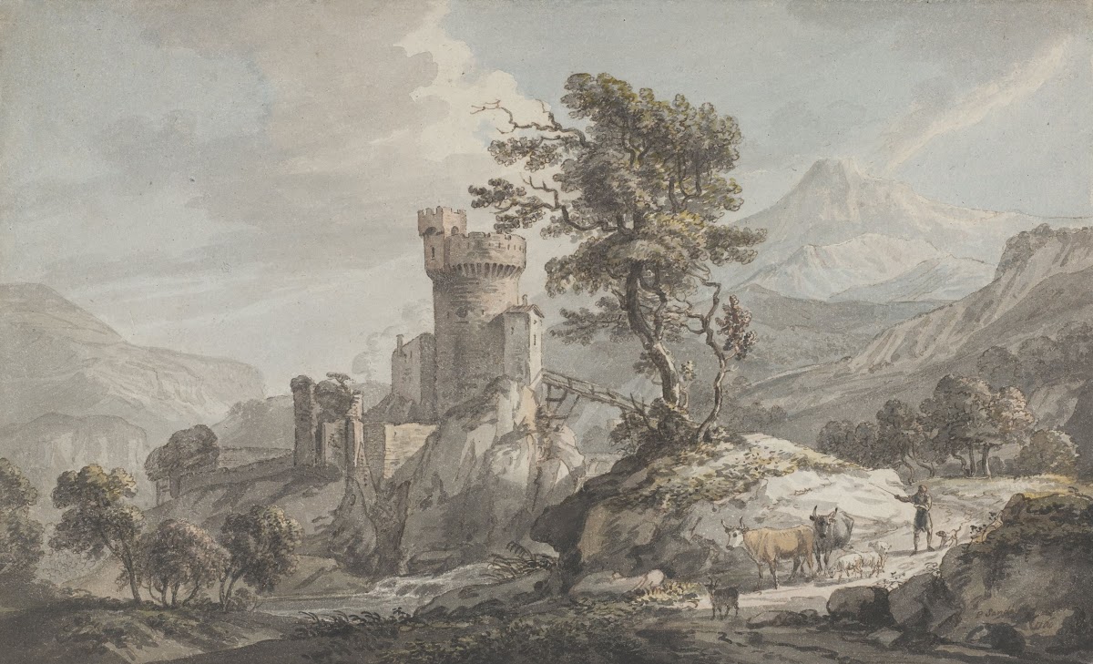Mountainous Landscape with a Fortress 1760